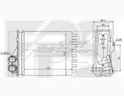 Радіатор пічки рено Renault logan2. FP 56 N83